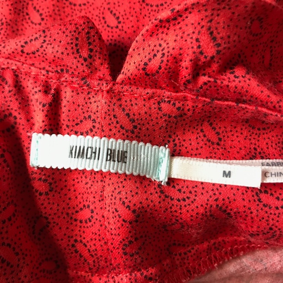 Red Kimchi Blue Flare Minidress - Picture 3 of 3